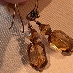 Artisan created one of a kind lightweight earrings on handmade copper wires